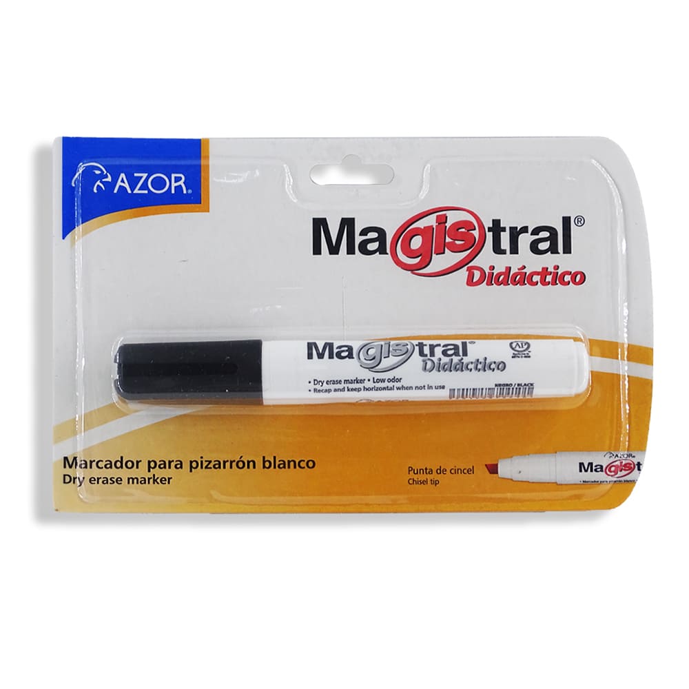 Magistral GRUPO AZOR MEXICO, S.A. DE C.V. MARCADOR MAGISTRAL DIDACTICO C/1PZ NEGRO