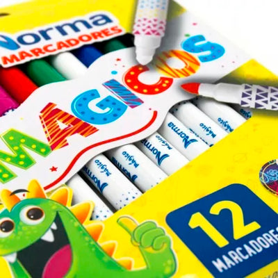 PLUMONES NORMA MAGICO X 12