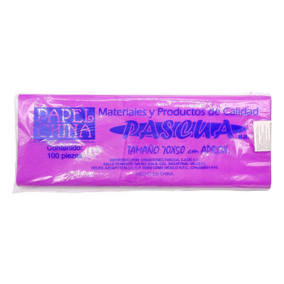 PAPEL CHINA C/100PZ PASCUA COLOR A ELEGIR