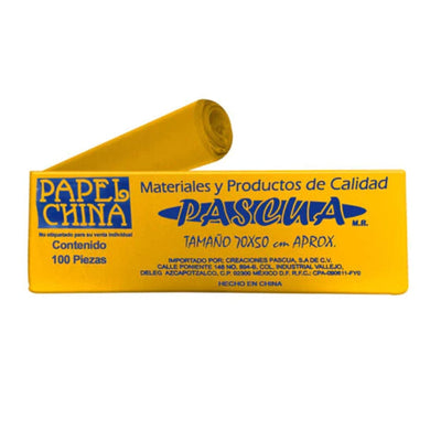 PAPEL CHINA C/100PZ PASCUA COLOR A ELEGIR