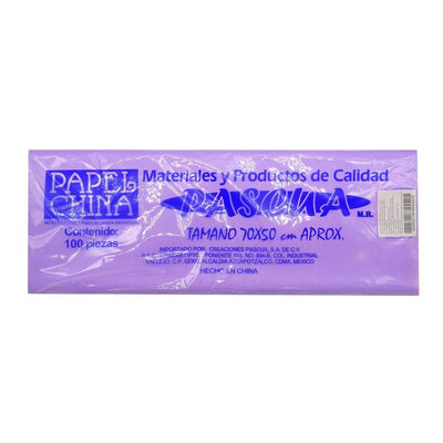 PAPEL CHINA C/100PZ PASCUA COLOR A ELEGIR