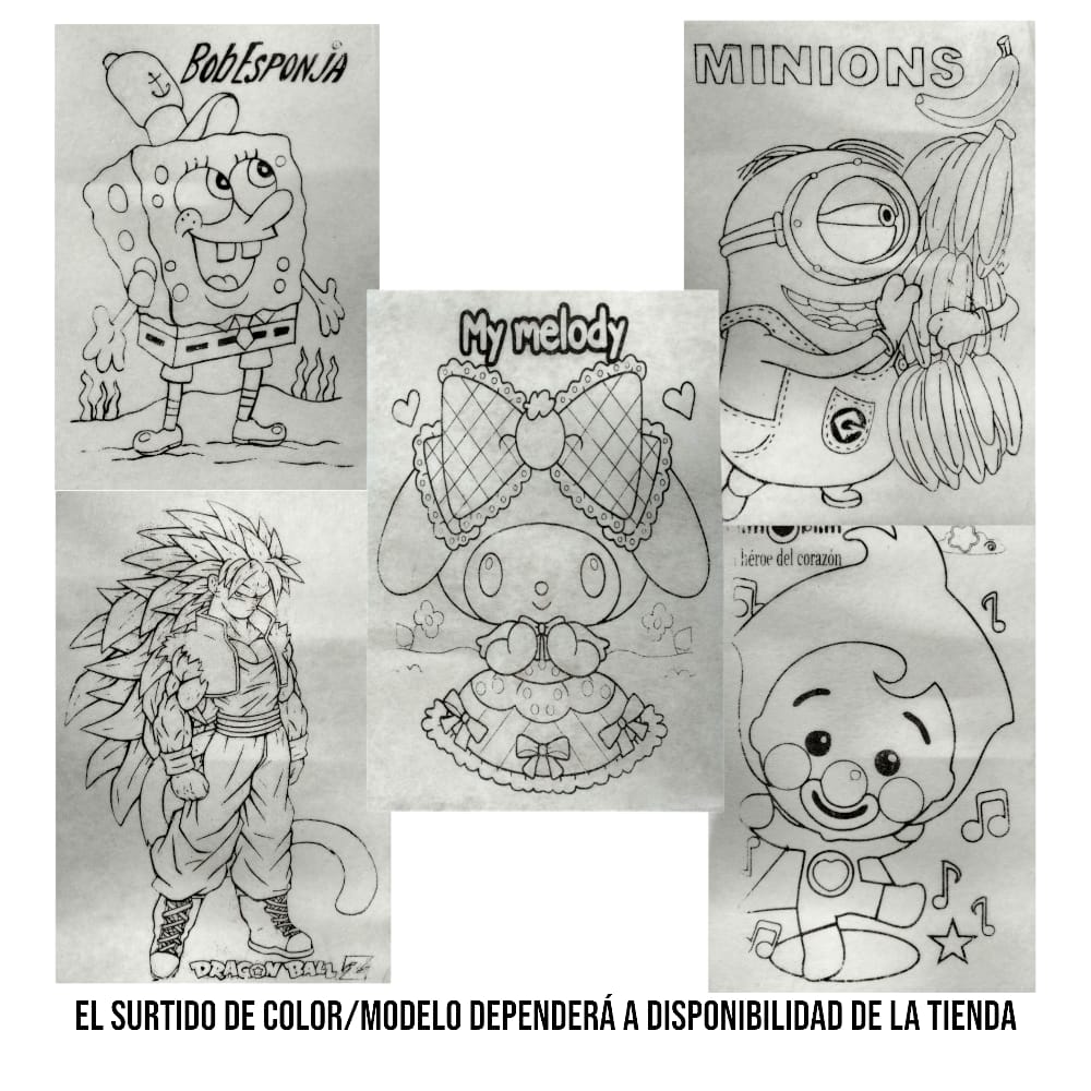 PAPEL PELLON GRUESO PARA COLOREAR*