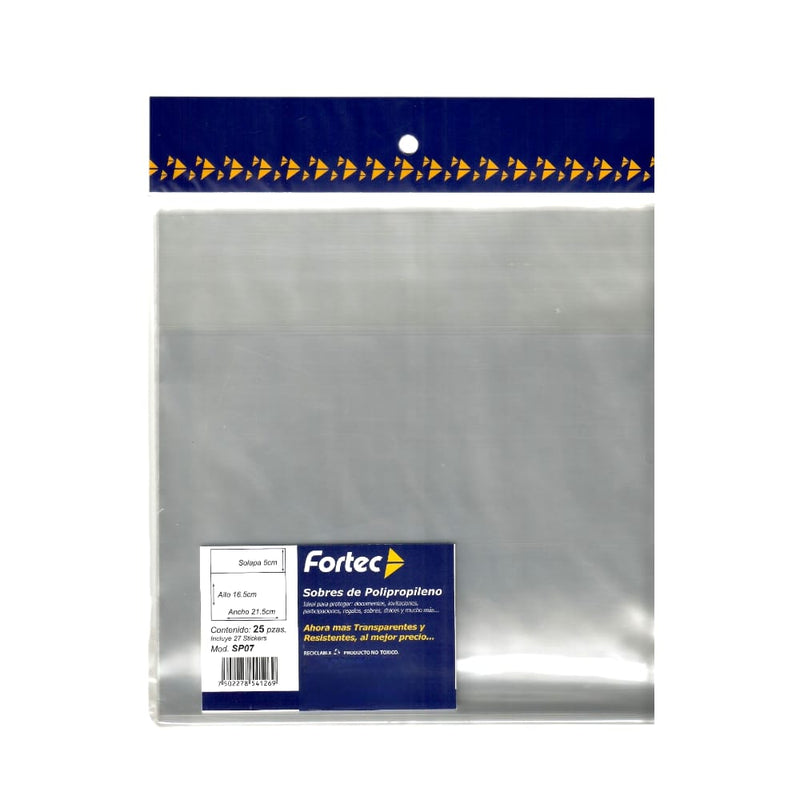 BOLSA C/25PZ SOBRE CELOFAN 21.5X16.5+5