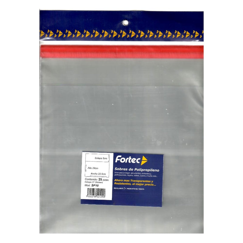 BOLSA C/25PZ SOBRE CELOFAN 22.5X29+5