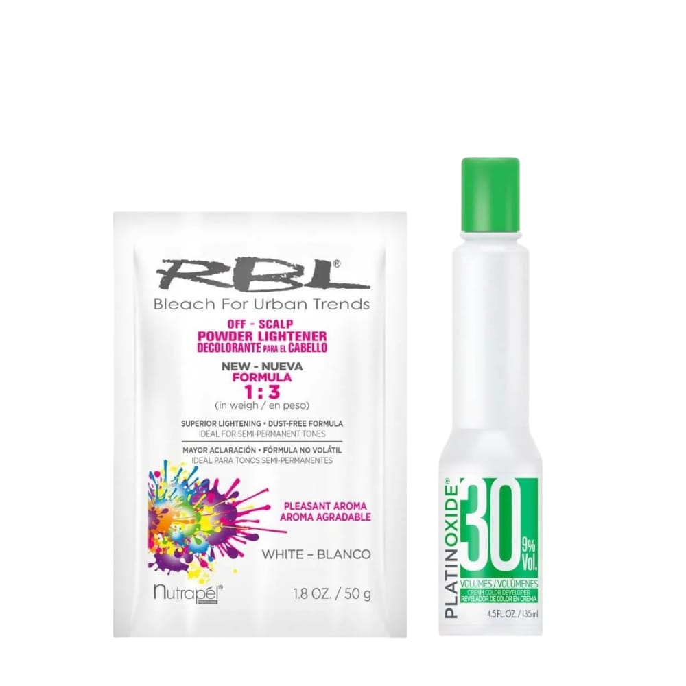 DECOLORANTE P/ EL CABELLO 50G RBL + PEROXIDO 30VOL