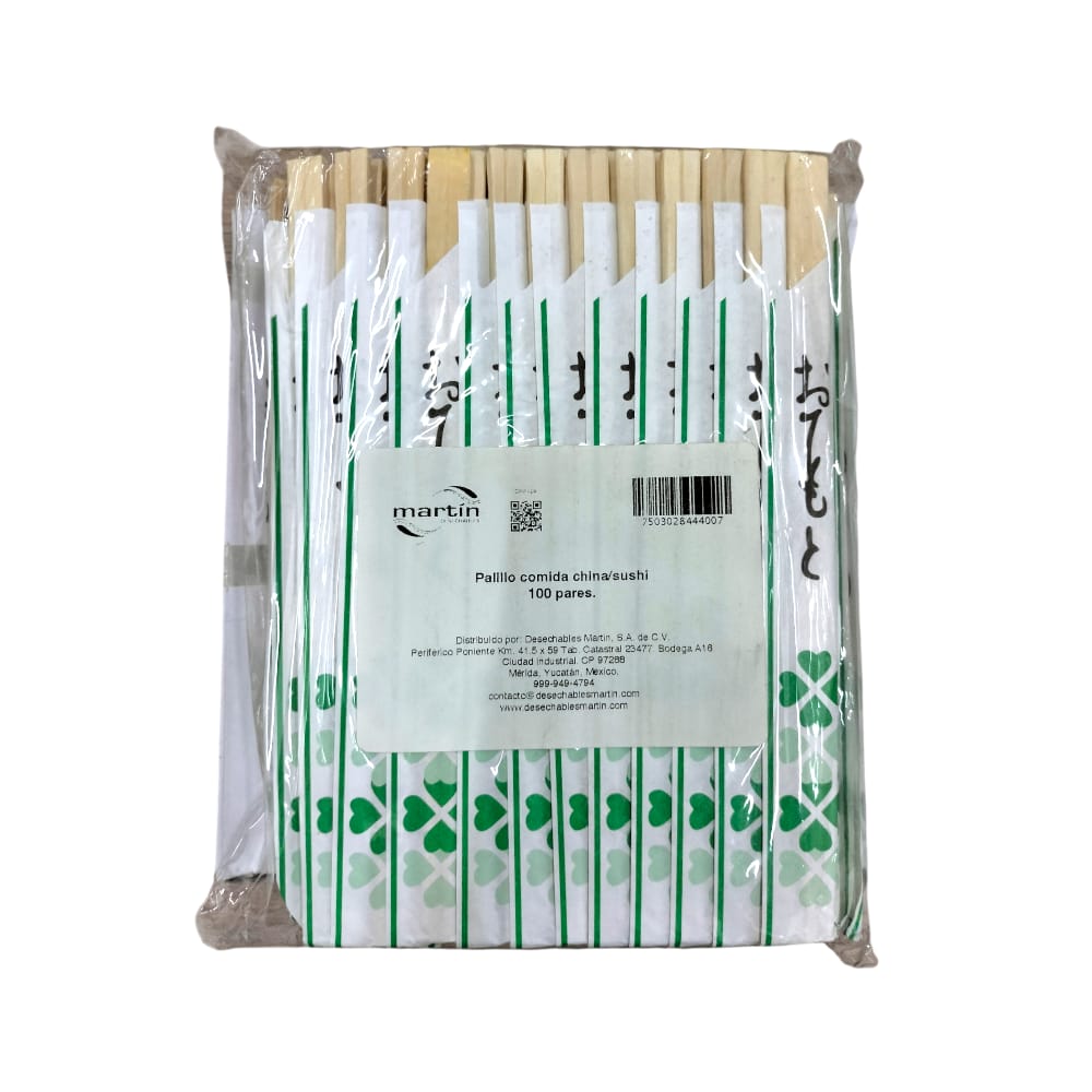 PALILLO COMIDA CHINA C/100PZ