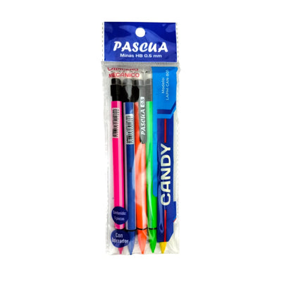 LAPICERO MECANICO PASCUA 0.5MM CANDY C/5PZ