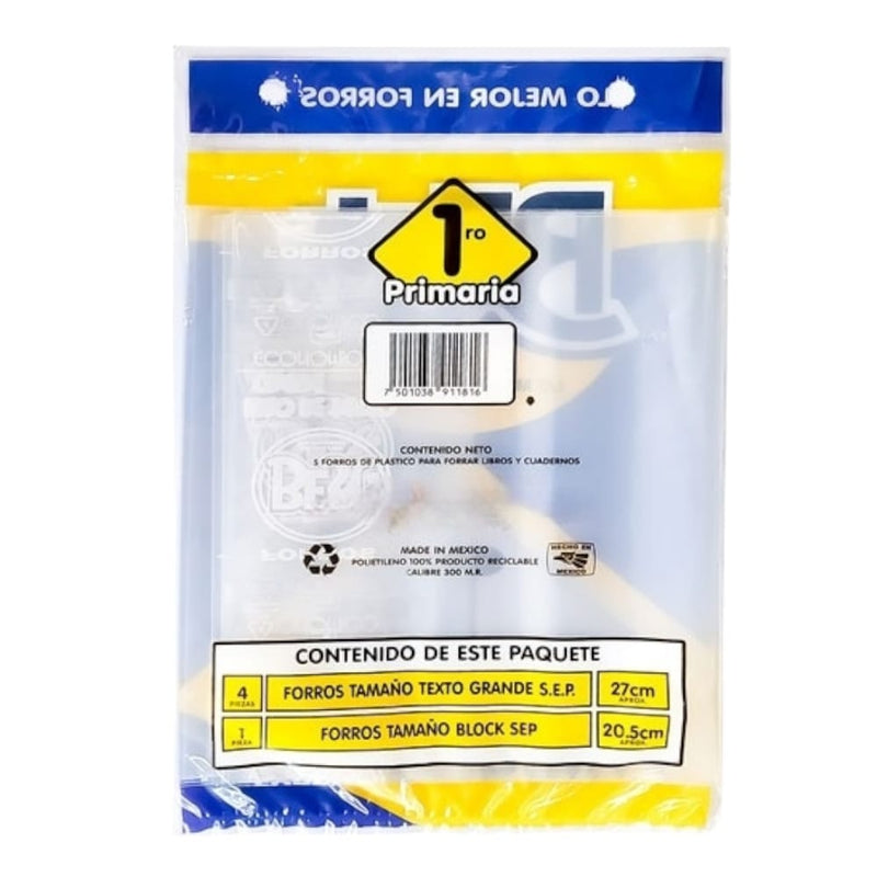 FORRO PARA LIBROS DE TEXTO BEST 1ER GRADO