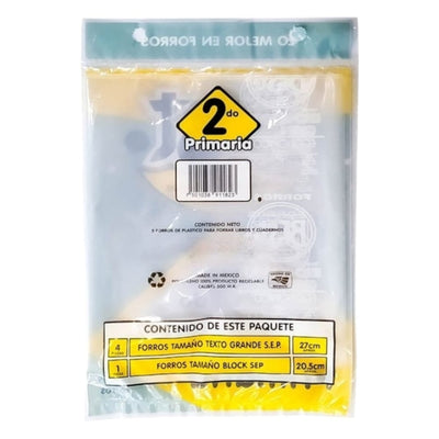 FORRO PARA LIBROS DE TEXTO BEST 2DO GRADO