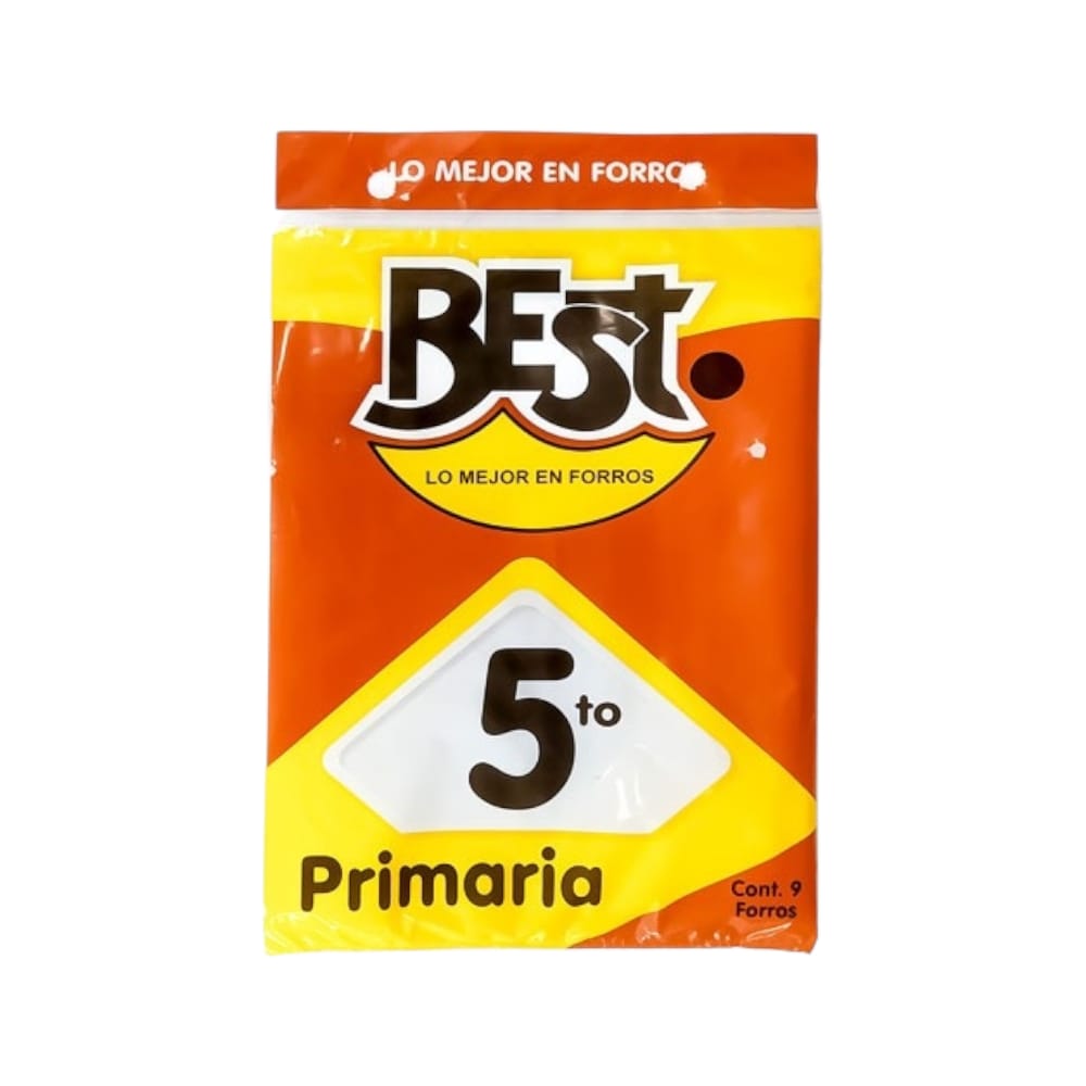 FORRO PARA LIBROS DE TEXTO BEST 5TO GRADO