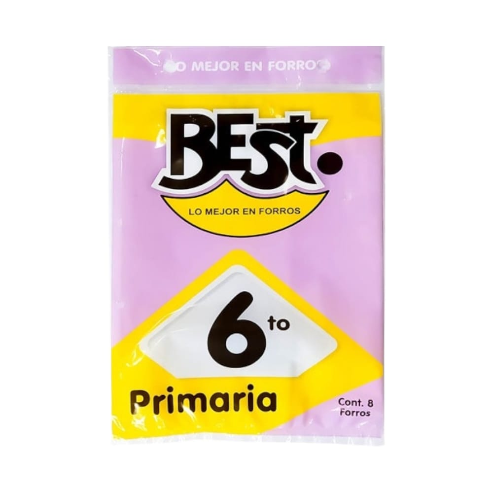 FORRO PARA LIBROS DE TEXTO BEST 6TO GRADO