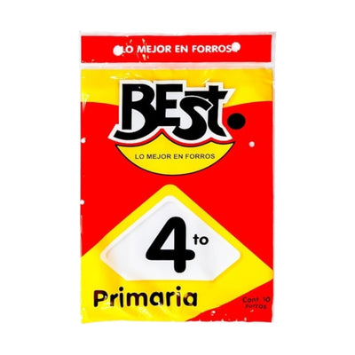 FORRO PARA LIBROS DE TEXTO BEST 4TO GRADO