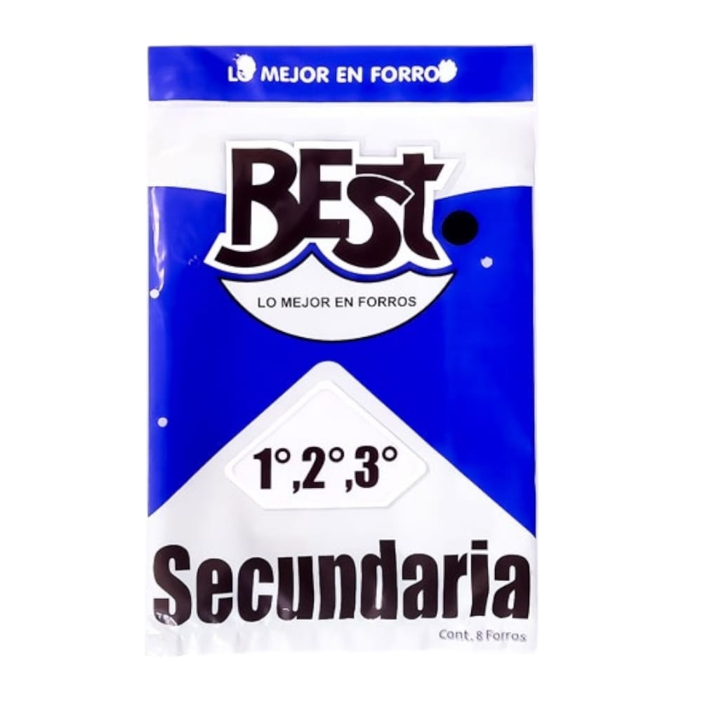 FORRO PARA LIBROS DE TEXTO BEST SECUNDARIA