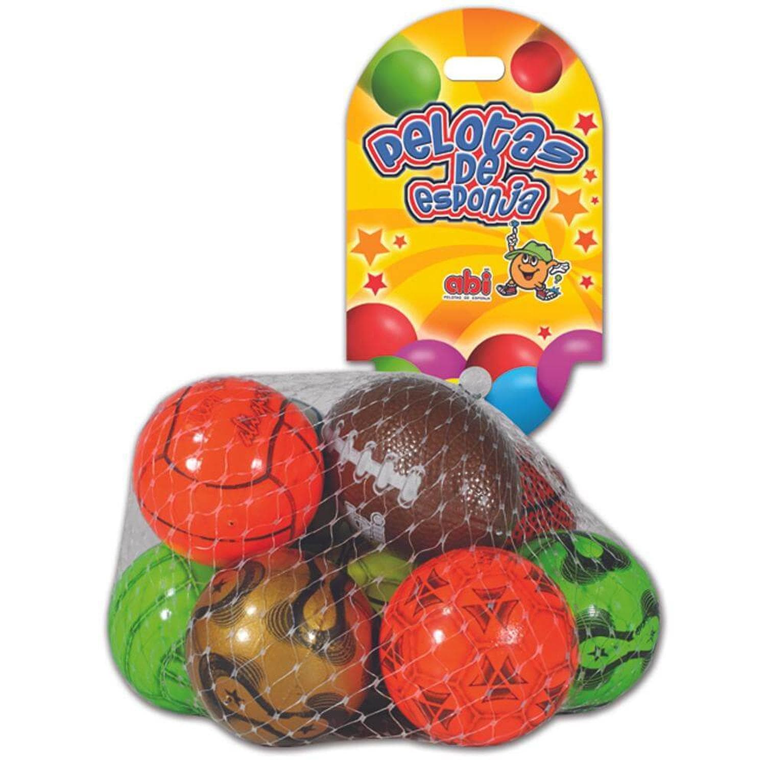 Abi FABRICAS SELECTAS DEL CENTRO, S.A. DE C.V. PELOTA ESPONJA DEPORTES #2.5 RED C/10PZ