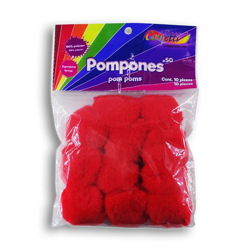 Almacenes farah PRODUCTOS NAEN, S. DE R.L. DE C.V. ROJO POM POM C/10PZ