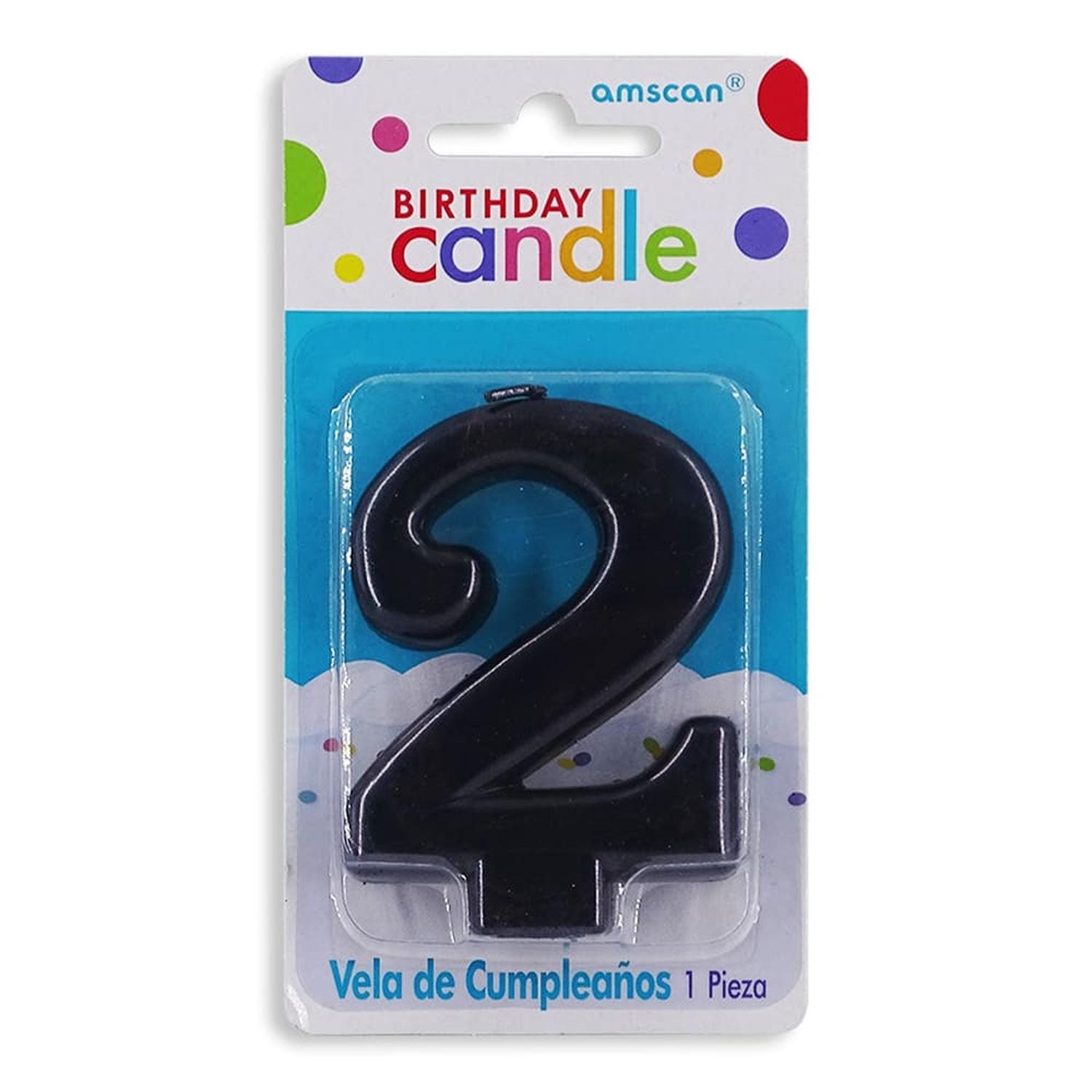 amscan GRANMARK, S.A. DE C.V. VELA GRANMARK NUMERICA METALICA NEGRA #2