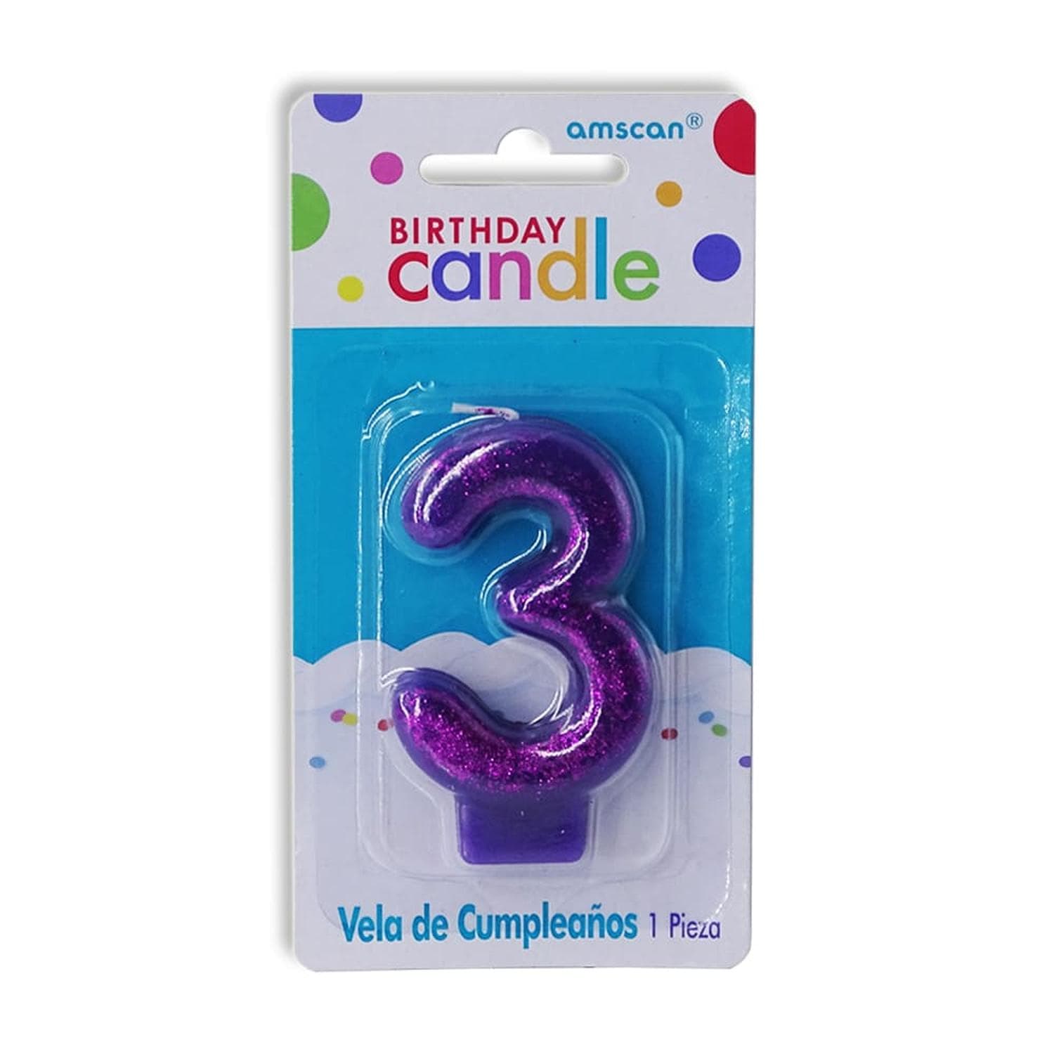 amscan GRANMARK, S.A. DE C.V. VELA NUMERICA BRILLOS #3