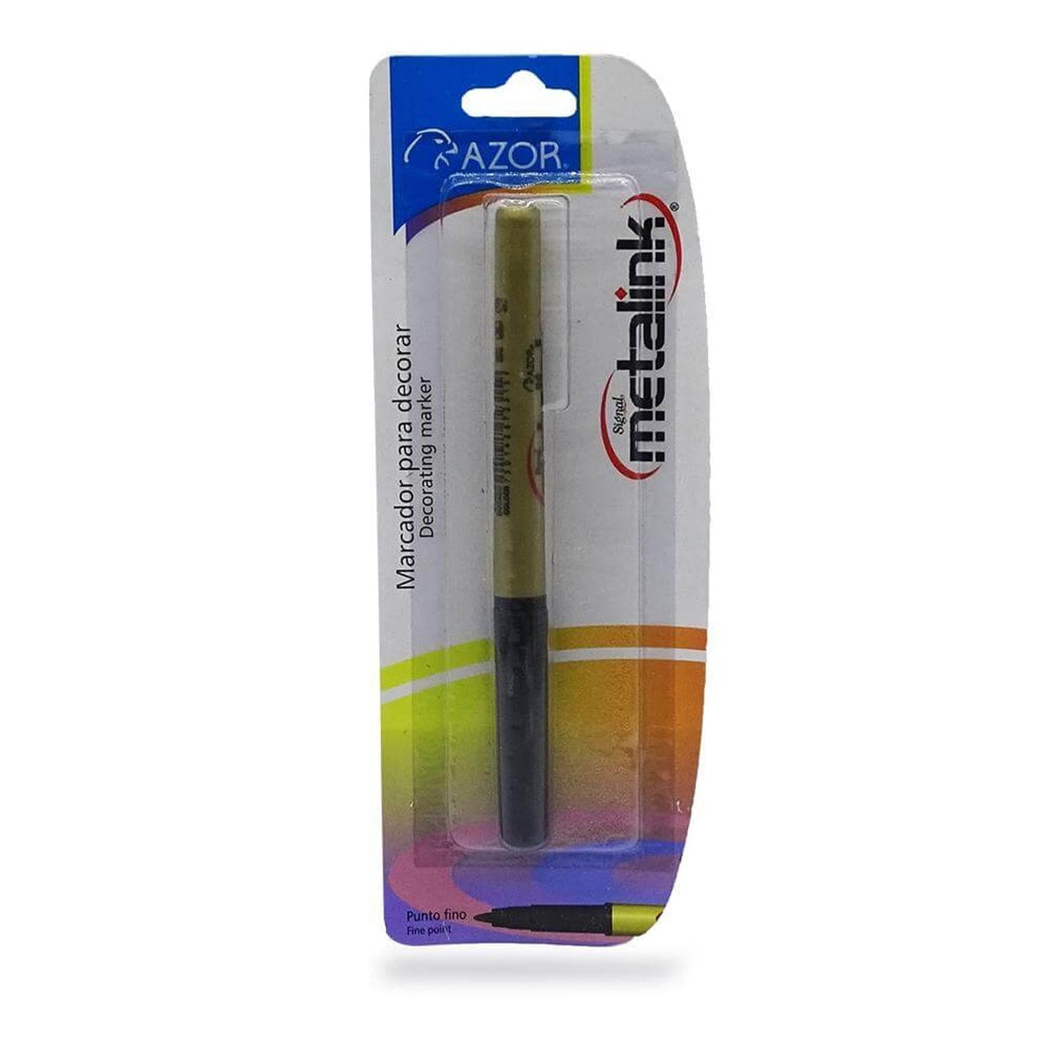 Azor GRUPO AZOR MEXICO, S.A. DE C.V. MARCADOR PERMANENTE SIGNAL METALINK C/1 DORADO