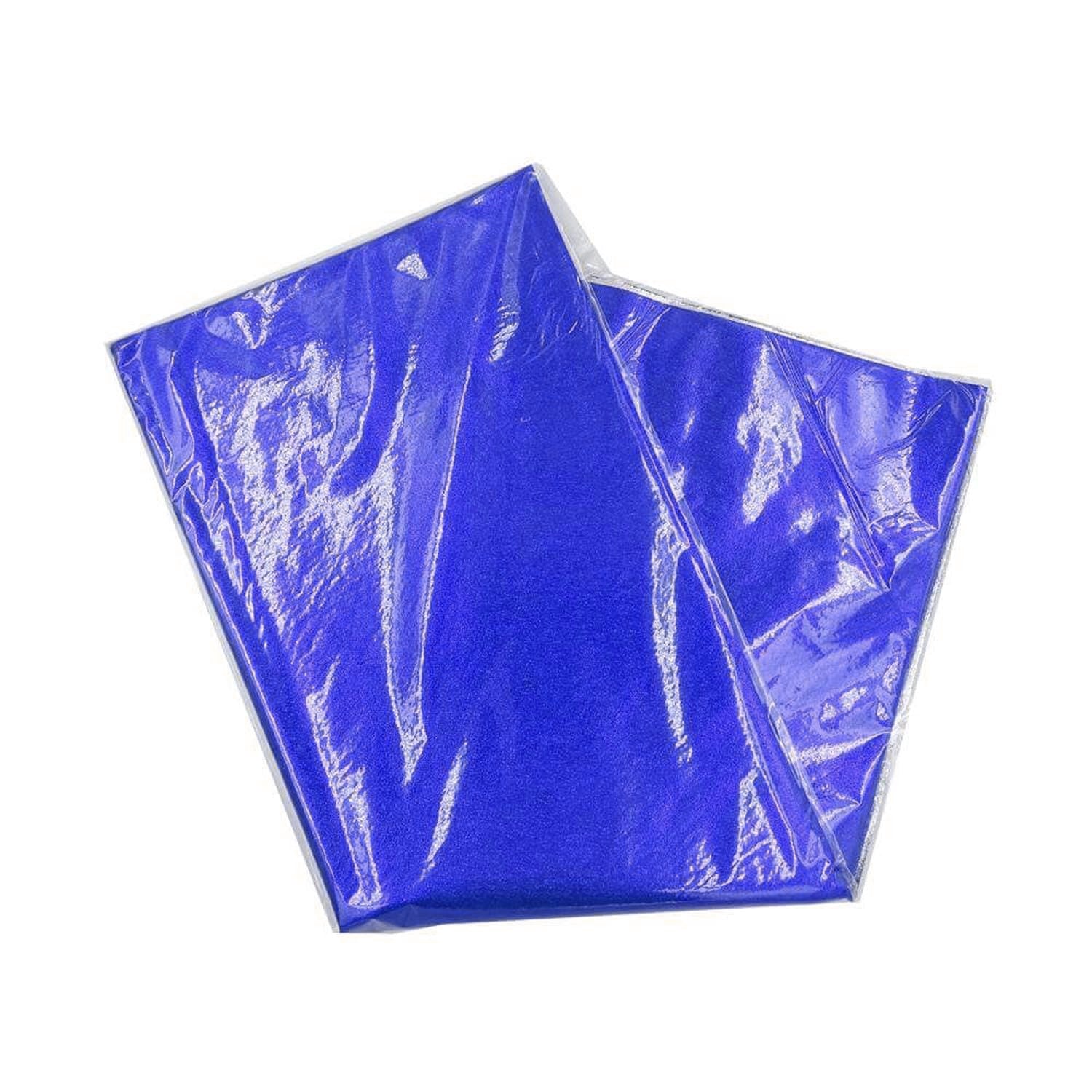 PAPEL GOFRADO 65X65 C/10PZ AZUL REY