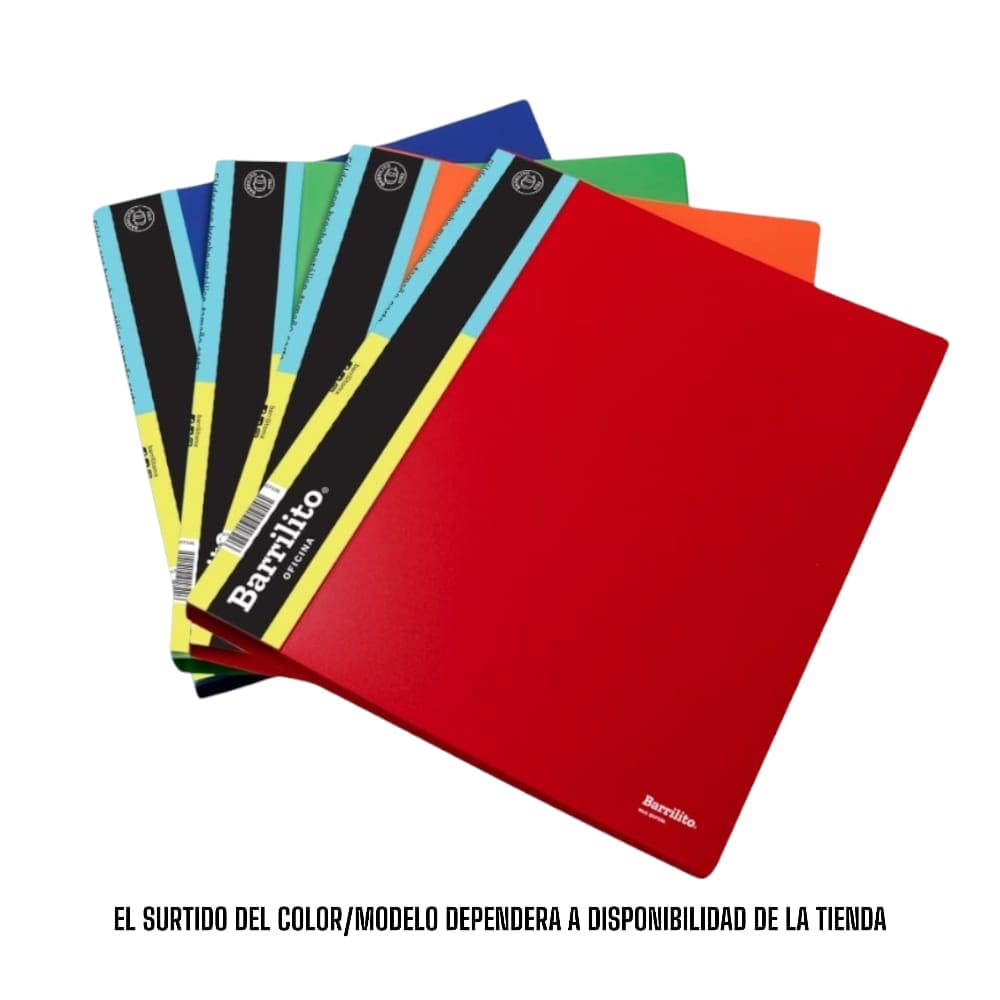 Barrilito GOBA INTERNACIONAL, S.A. DE C.V. FOLDER CON BROCHE METALICO CARTA BARRILITO