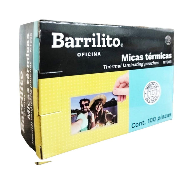 Barrilito GOBA INTERNACIONAL, S.A. DE C.V. MICA TERMICA BARRILITO C/100PZ T/CRED. 80X115MM