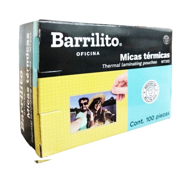 Barrilito GOBA INTERNACIONAL, S.A. DE C.V. MICA TERMICA BARRILITO C/100PZ T/CREDENCIAL 80X115MM
