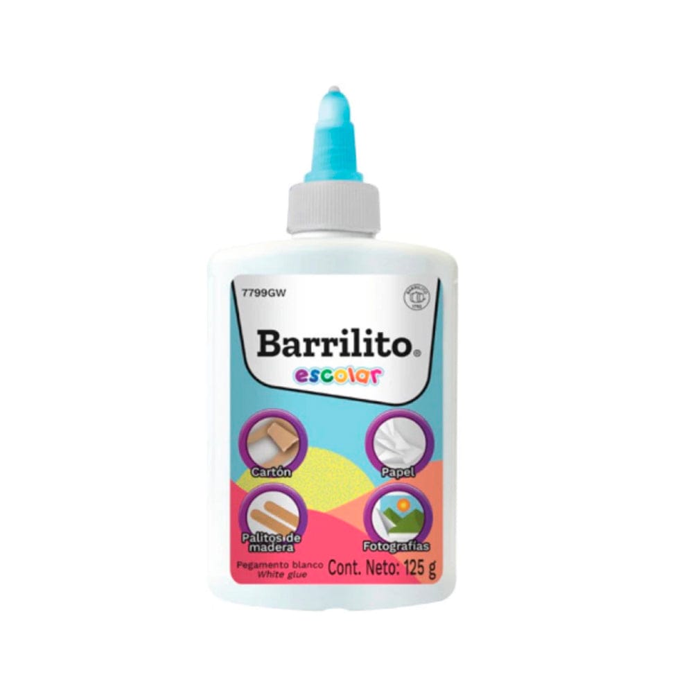 Barrilito GOBA INTERNACIONAL, S.A. DE C.V. PEGAMENTO ESCOLAR BLANCO BARRILITO 125ML