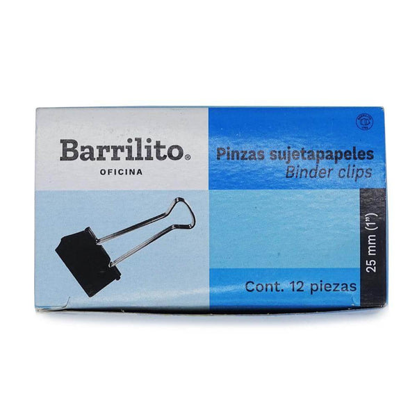 Barrilito GOBA INTERNACIONAL, S.A. DE C.V. PINZA SUJETA PAPELES 25MM (1") C/12PZ ACME