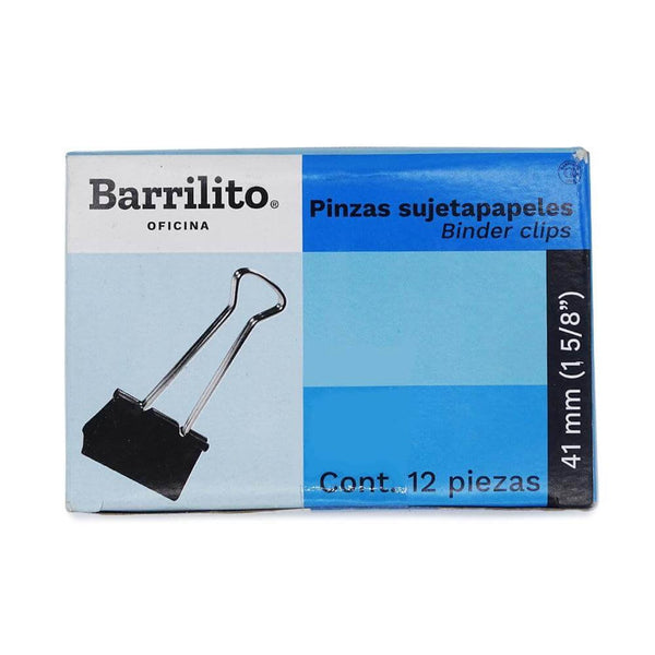 Barrilito GOBA INTERNACIONAL, S.A. DE C.V. PINZA SUJETA PAPELES 41MM (1 5/8") C/12PZ ACME