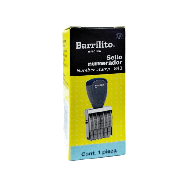 Barrilito GOBA INTERNACIONAL, S.A. DE C.V. SELLO NUMERADOR 6 DIGITOS 4MM