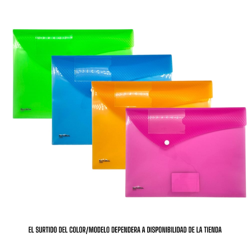 Barrilito GOBA INTERNACIONAL, S.A. DE C.V. SOBRE PLASTICO T/CARTA C/BROCHE BARRILITO