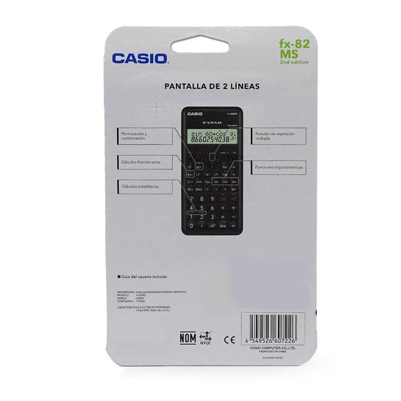 Casio DISTRIBUIDORA DE ELECTRONICOS, S.A. DE C.V. CALCULADORA CIENTIFICA 2 LINEAS 240 FN CASIO