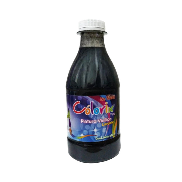 Colorix MARSOL DISTRIBUIDORA, S.A. DE C.V. PINTURA VINILICA COLORIX 250ML NEGRO