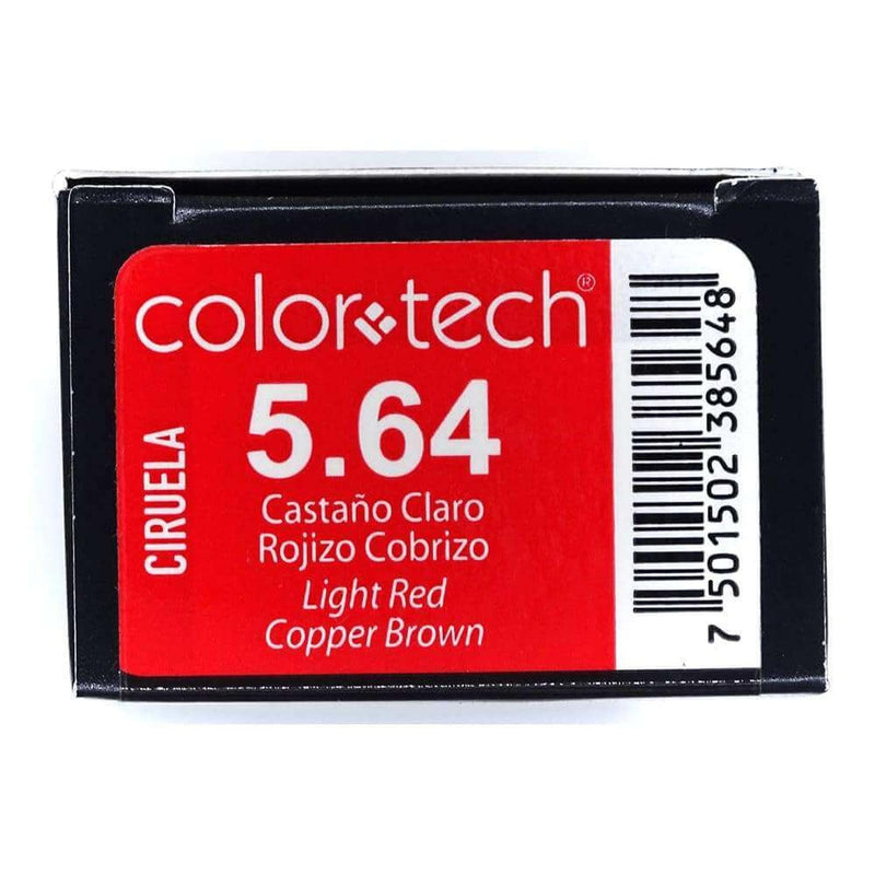 ColorTech COMERCIAL FRADE, S.A. DE C.V. TINTE COLOR TECH CASTAÑO CLARO ROJIZO COBRIZO 90G