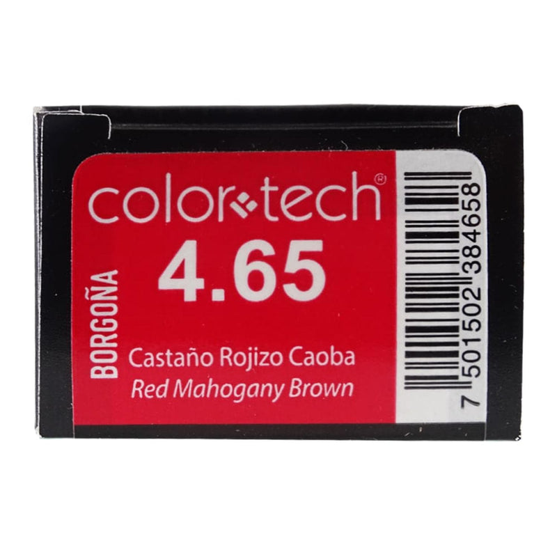 ColorTech COMERCIAL FRADE, S.A. DE C.V. TINTE COLOR TECH CASTAÑO ROJIZO CAOBA 90G