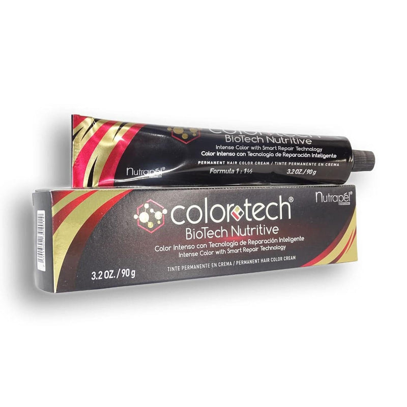 ColorTech COMERCIAL FRADE, S.A. DE C.V. TINTE COLOR TECH CASTAÑO ROJIZO CAOBA 90G