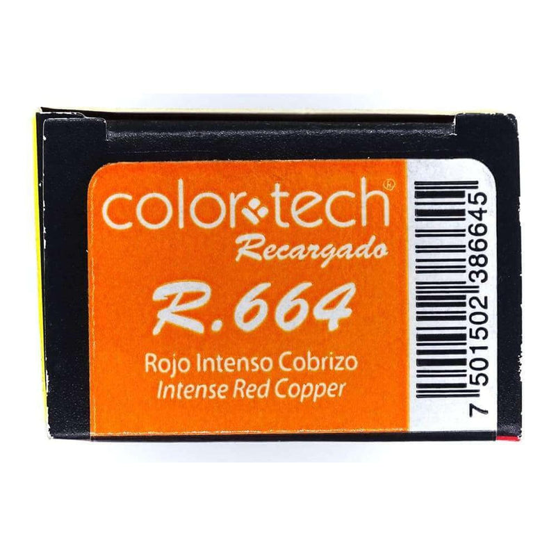 ColorTech COMERCIAL FRADE, S.A. DE C.V. TINTE COLOR TECH RECARGADO ROJO INTENSO COBRIZO 90G