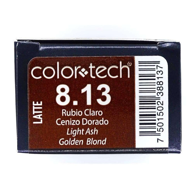 ColorTech COMERCIAL FRADE, S.A. DE C.V. TINTE COLOR TECH RUBIO CLARO CENIZO DORADO 90G