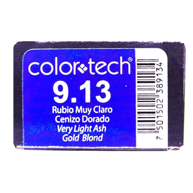 ColorTech COMERCIAL FRADE, S.A. DE C.V. TINTE COLOR TECH RUBIO CLARO CLARO CENIZO DORADO 90G