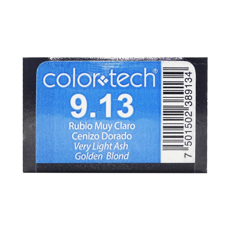 ColorTech COMERCIAL FRADE, S.A. DE C.V. TINTE COLOR TECH RUBIO MUY CLARO CENIZO DORADO 90G