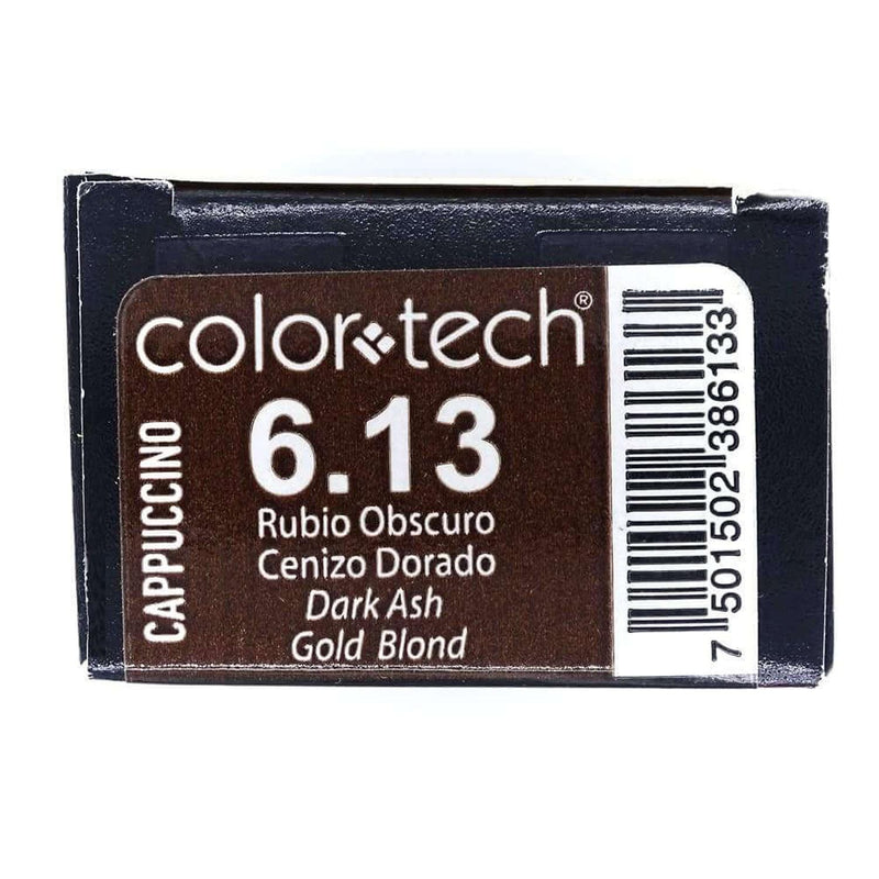 ColorTech COMERCIAL FRADE, S.A. DE C.V. TINTE COLOR TECH RUBIO OBSCURO CENIZO DORADO 90G