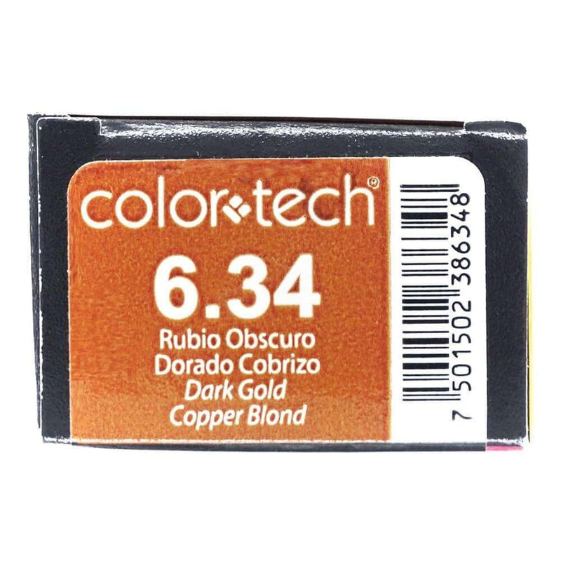 ColorTech COMERCIAL FRADE, S.A. DE C.V. TINTE COLOR TECH RUBIO OBSCURO DORADO COBRIZO 90G