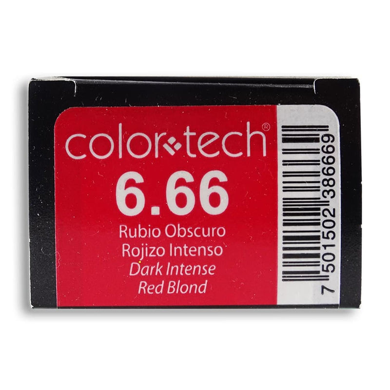 ColorTech COMERCIAL FRADE, S.A. DE C.V. TINTE COLOR TECH RUBIO OBSCURO ROJIZO INTENSO 90G