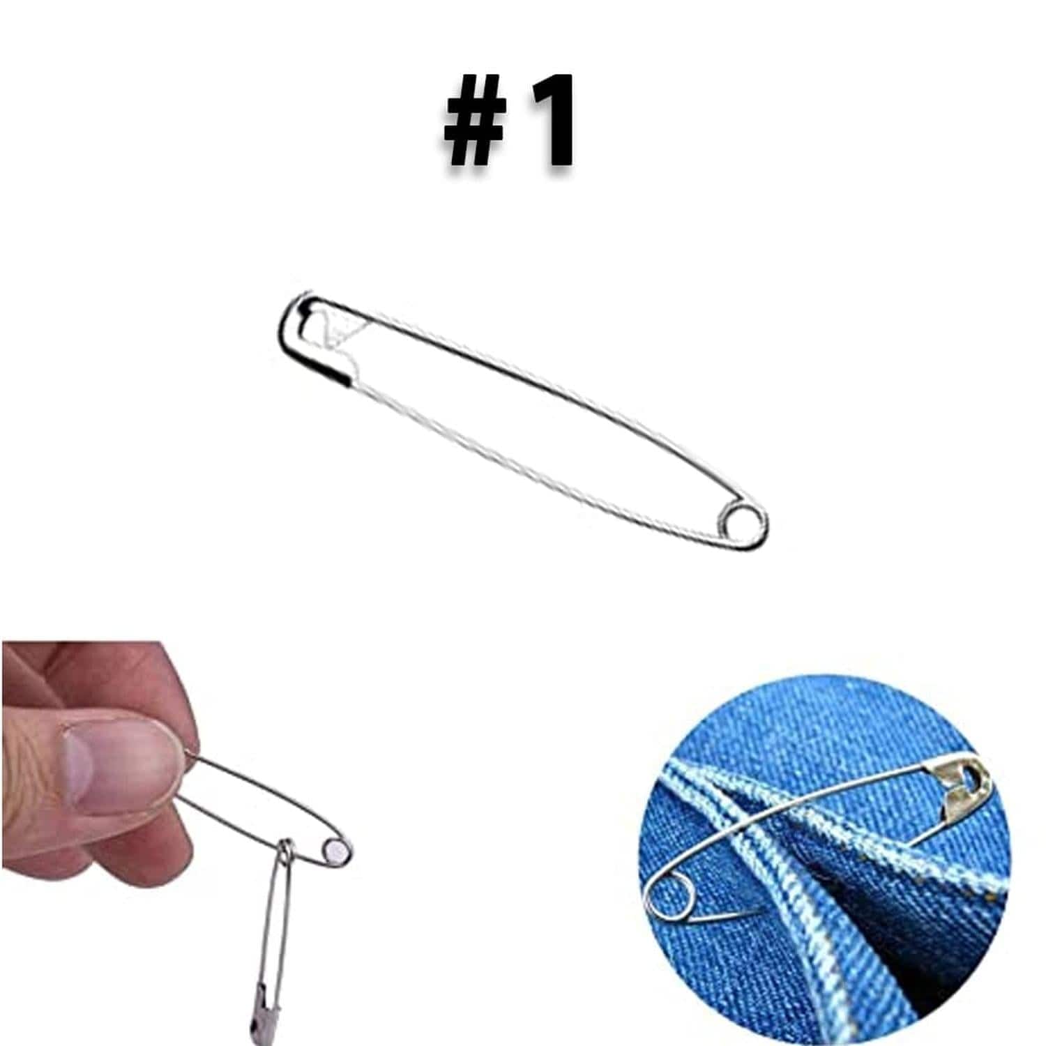 Confetti PRODUCTOS NAEN, S. DE R.L. DE C.V. ALFILER DE SEG. NIQUELADO CONFETTI C/72PZ #1