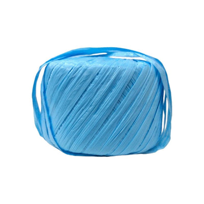 Confetti PRODUCTOS NAEN, S. DE R.L. DE C.V. AZUL CIELO RAFIA DECORATIVA 100G COLORES A ELEGIR.