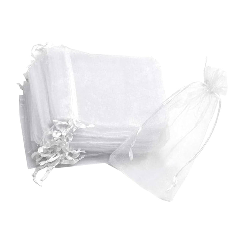 Confetti PRODUCTOS NAEN, S. DE R.L. DE C.V. BOLSA DE ORGANZA 12X15CM C/12PZ BLANCA