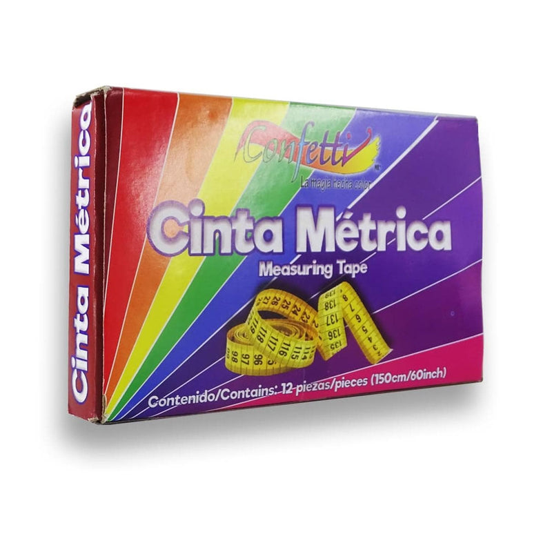 Confetti PRODUCTOS NAEN, S. DE R.L. DE C.V. CINTA METRICA CONFETTI C/12PZ