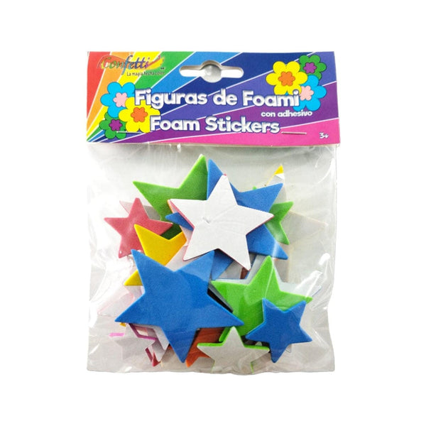 Confetti PRODUCTOS NAEN, S. DE R.L. DE C.V. FIGURA DE FOAMY C/ADHESIVO CONFETTI ESTRELLAS