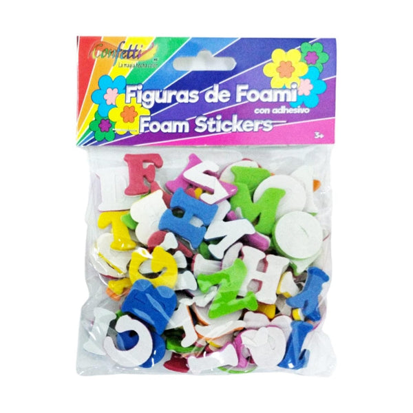 Confetti PRODUCTOS NAEN, S. DE R.L. DE C.V. FIGURA DE FOAMY C/ADHESIVO CONFETTI LETRAS PEQUEÑAS