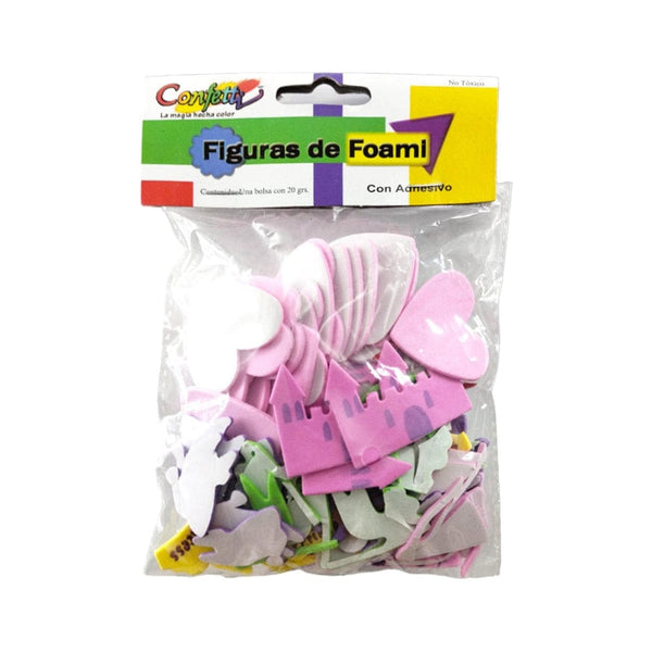 Confetti PRODUCTOS NAEN, S. DE R.L. DE C.V. FIGURA DE FOAMY C/ADHESIVO CONFETTI PRINCESAS